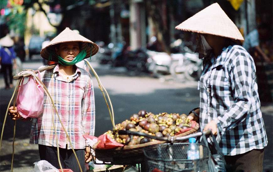 Street vendors in Vietnam