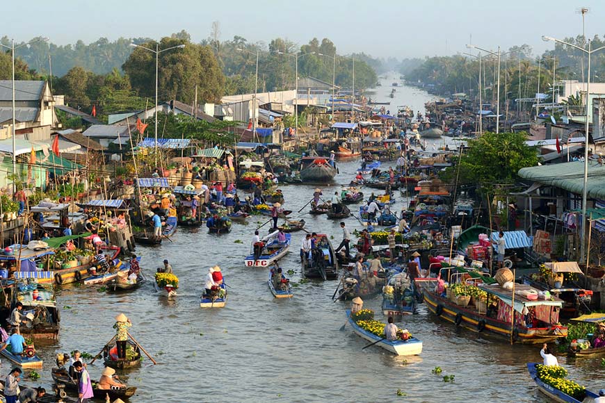 Vietnam’s floating markets.