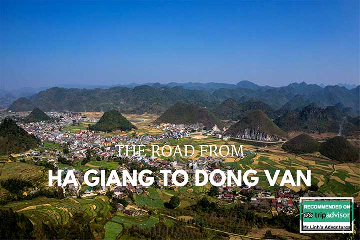 The road from Ha Giang to Dong Van