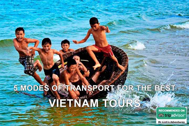 5 modes of transport for the best Vietnam tours