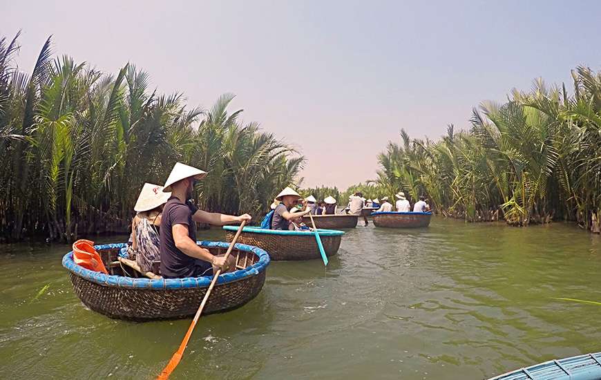 Bamboo basket boat