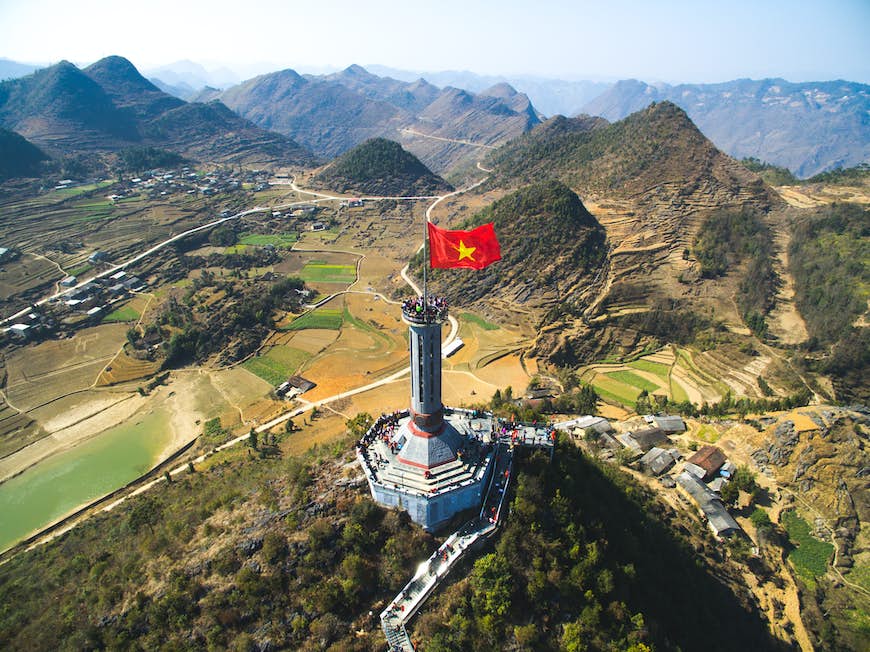 Venture to Lung Cu flag tower, the most northern point of Vietnam