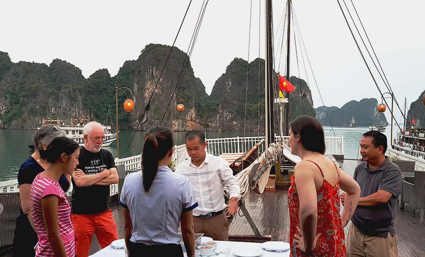 A true experience in Bai Tu Long Bay on an original Cruise.